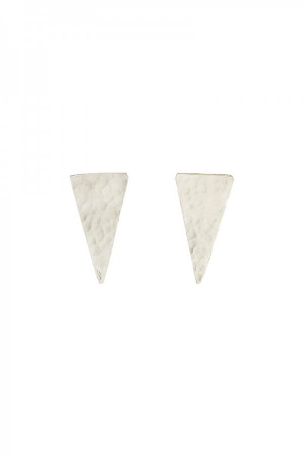 People Tree EARRINGS TRIANGLE STUD SILVER LOV12399 1