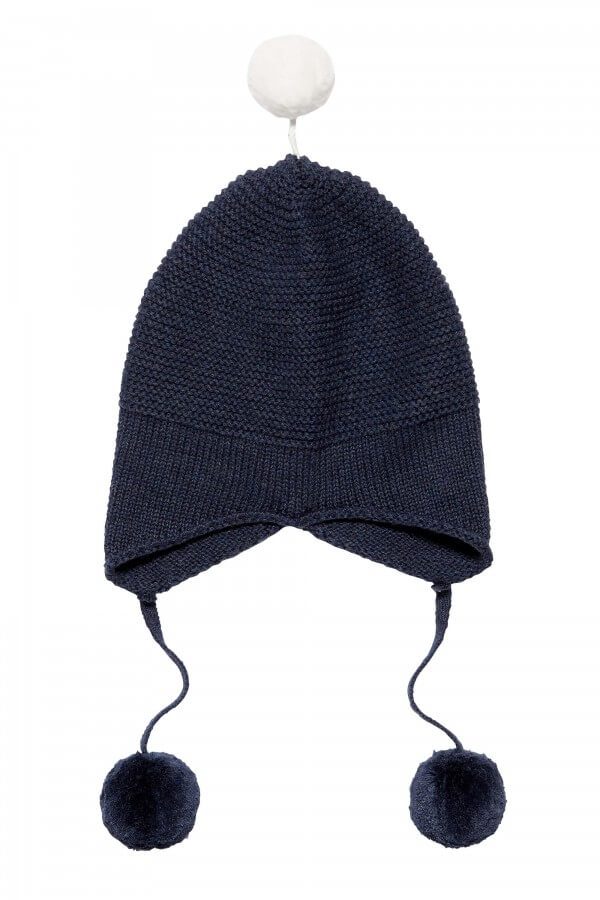 Sense Organics MÜTZE MARCEL KNITTED NAVY BLAU LOV12937 1