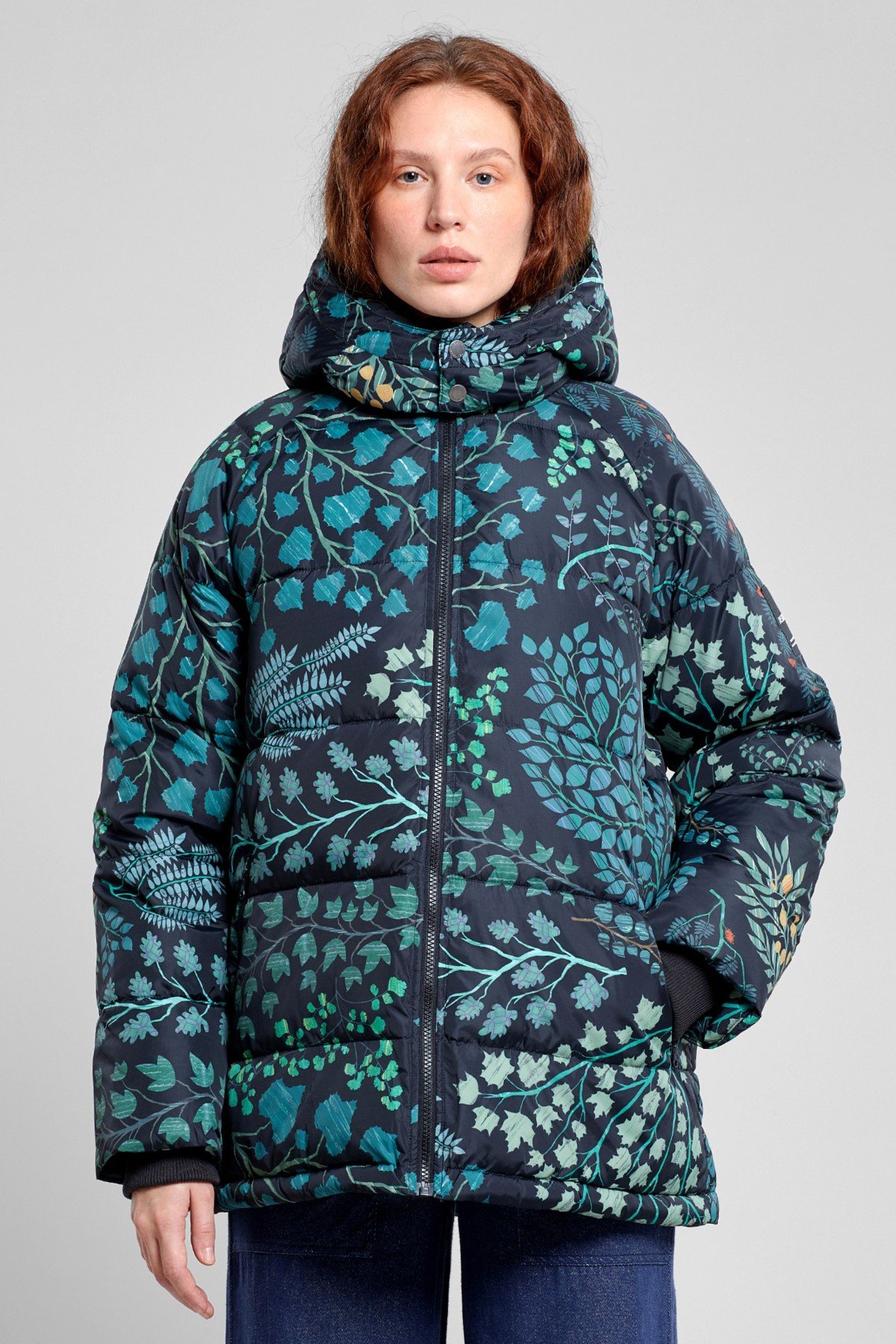 Pufferjacke Boden Botanical Schwarz