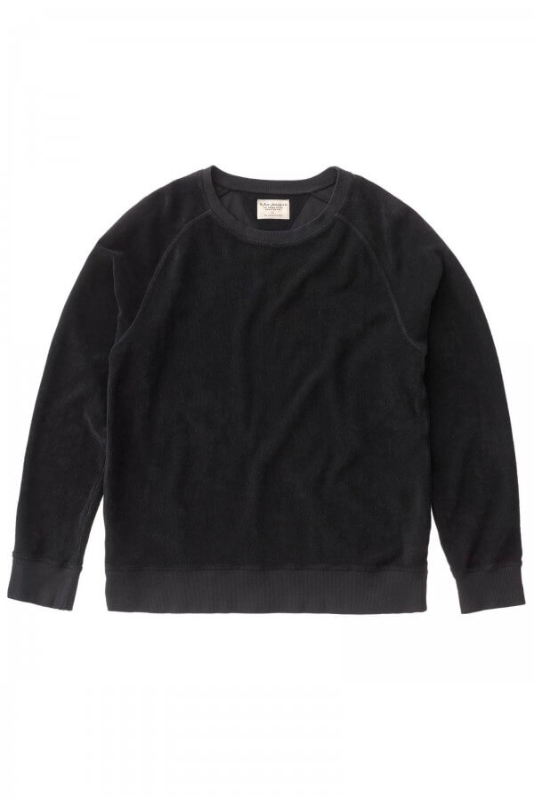 Nudie Jeans SWEATSHIRT SAMUEL TERRY BLACK LOV12604 1