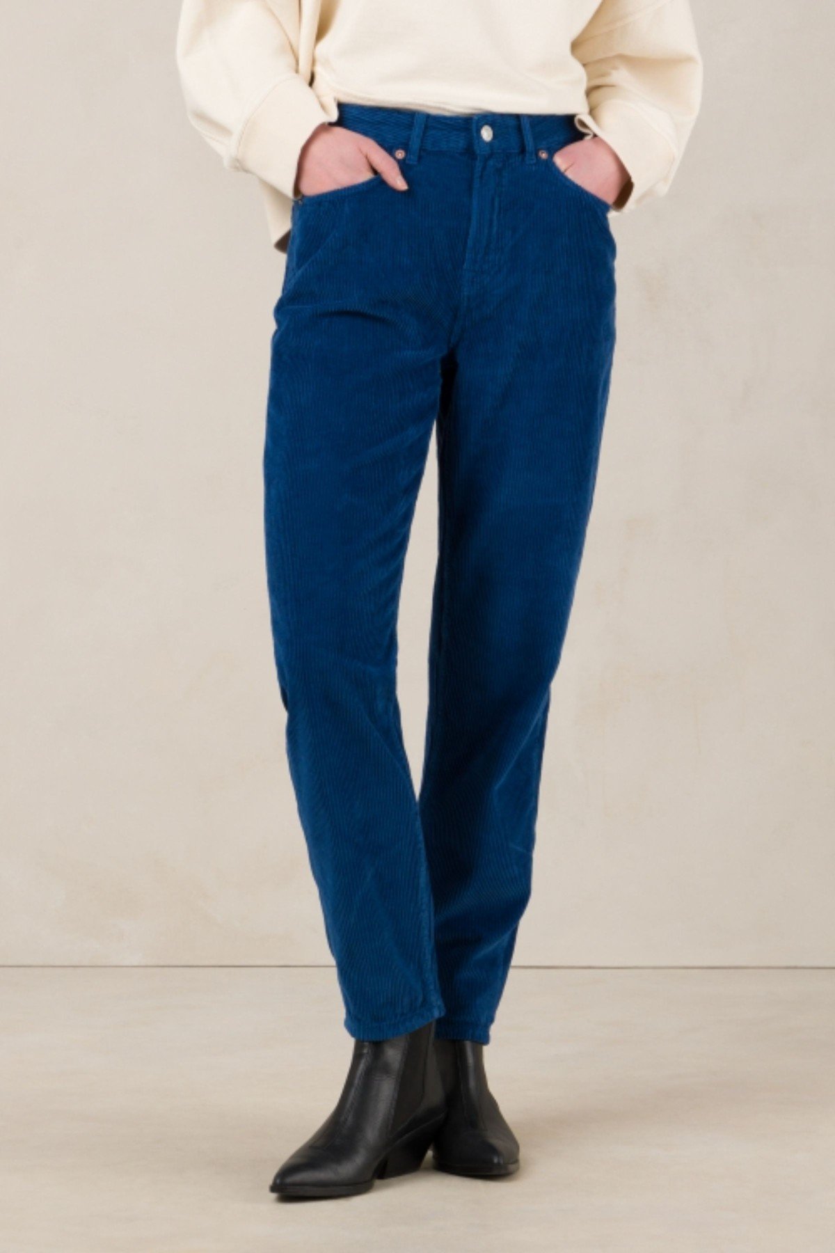 Hose Caroline Cropped Electric Blue