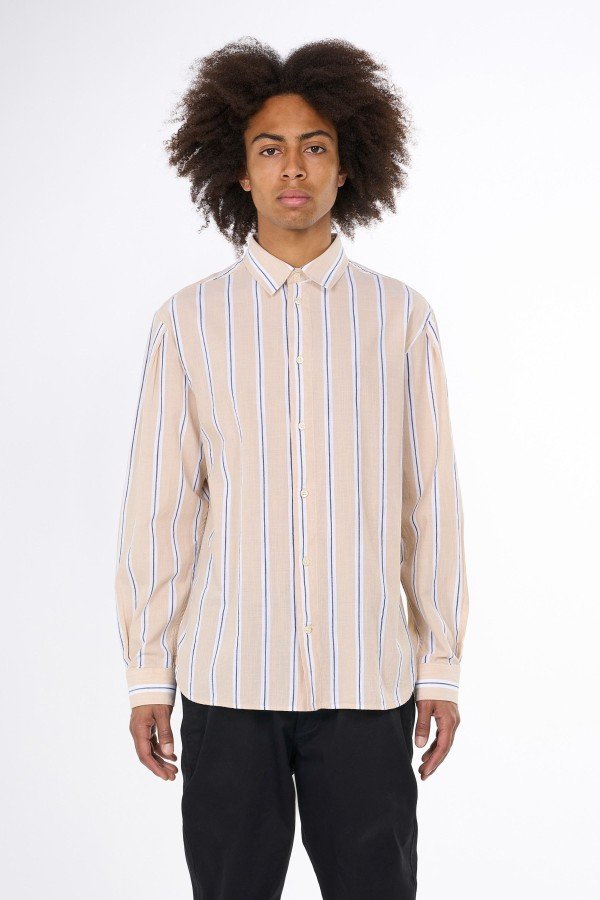 KnowledgeCotton Apparel Hemd Relaxed Fit Striped LOV18105 8