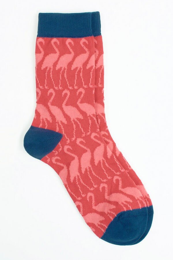 VNS Organic Socks SOCKEN FLAMINGO ROT LOV11738 1