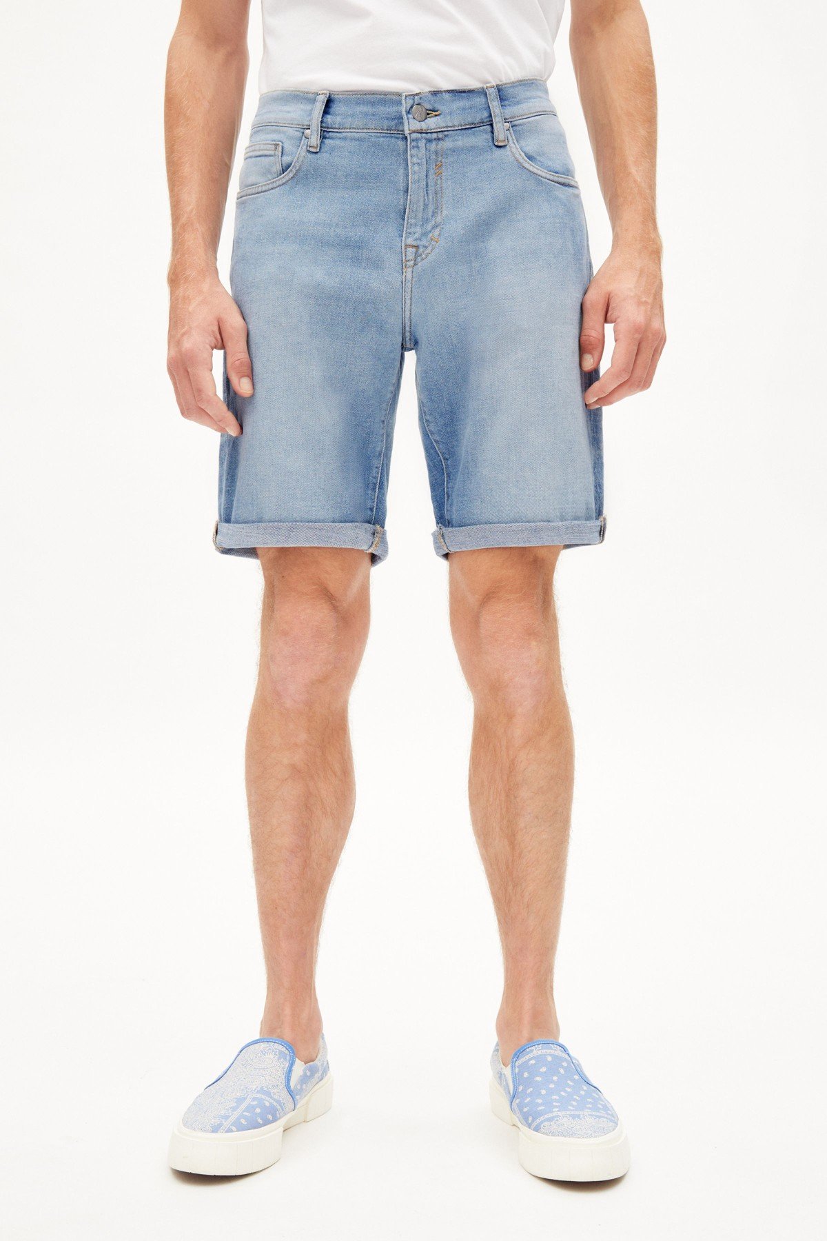 Jeansshorts Naail Hemp Mineral Blue
