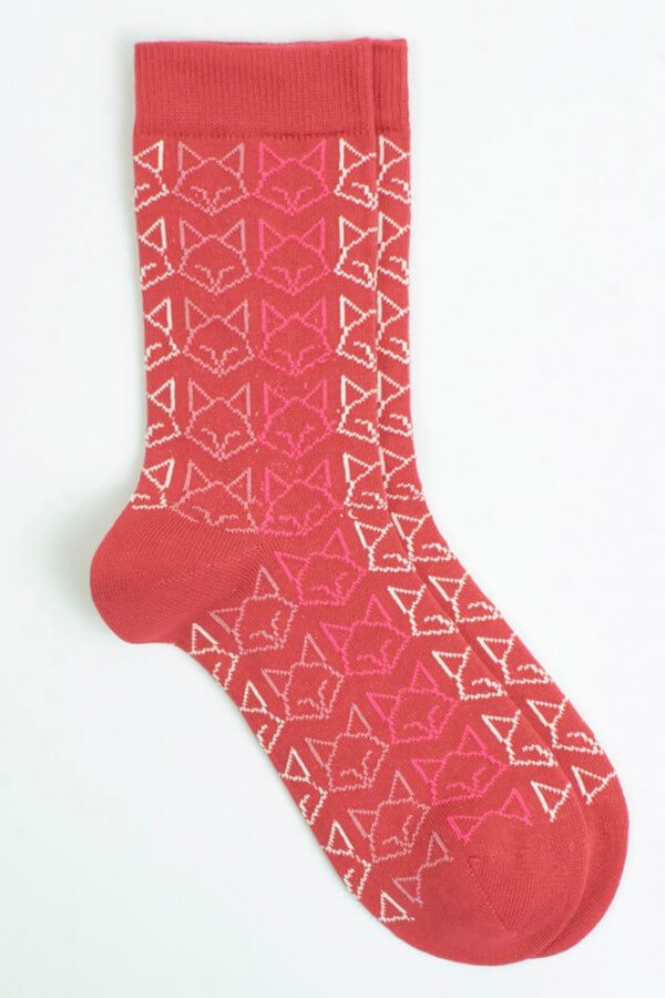 VNS Organic Socks SOCKEN CAT ROT LOV11737 1