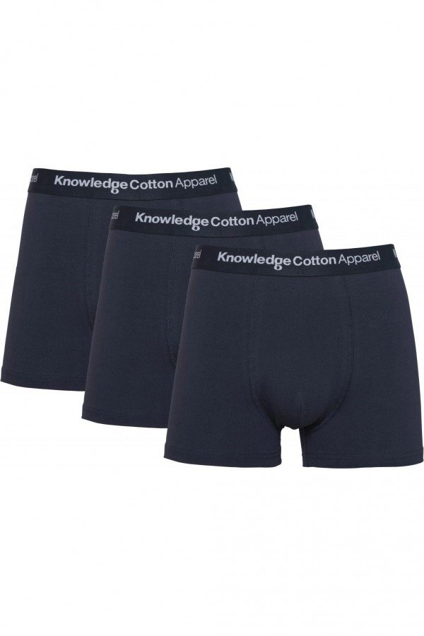 KnowledgeCotton Apparel Boxershorts Maple 3Pack Blaues Band LOV14030 1