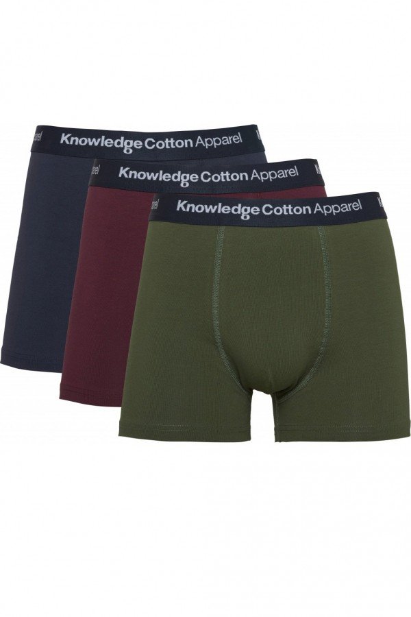 KnowledgeCotton Apparel BOXERSHORTS MAPLE 3PACK SEASONAL BLAU LOV13859 1