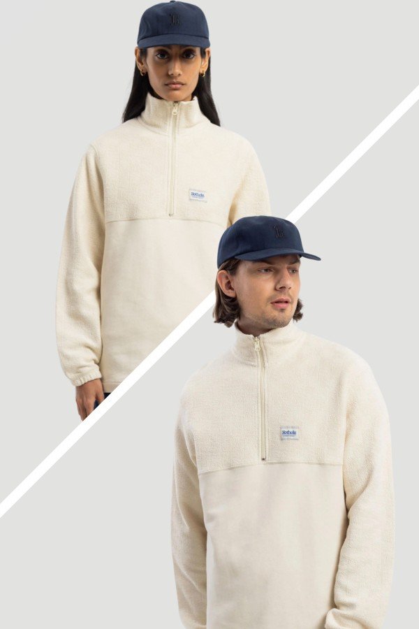 Sweatshirt Half Zip Divided Off White