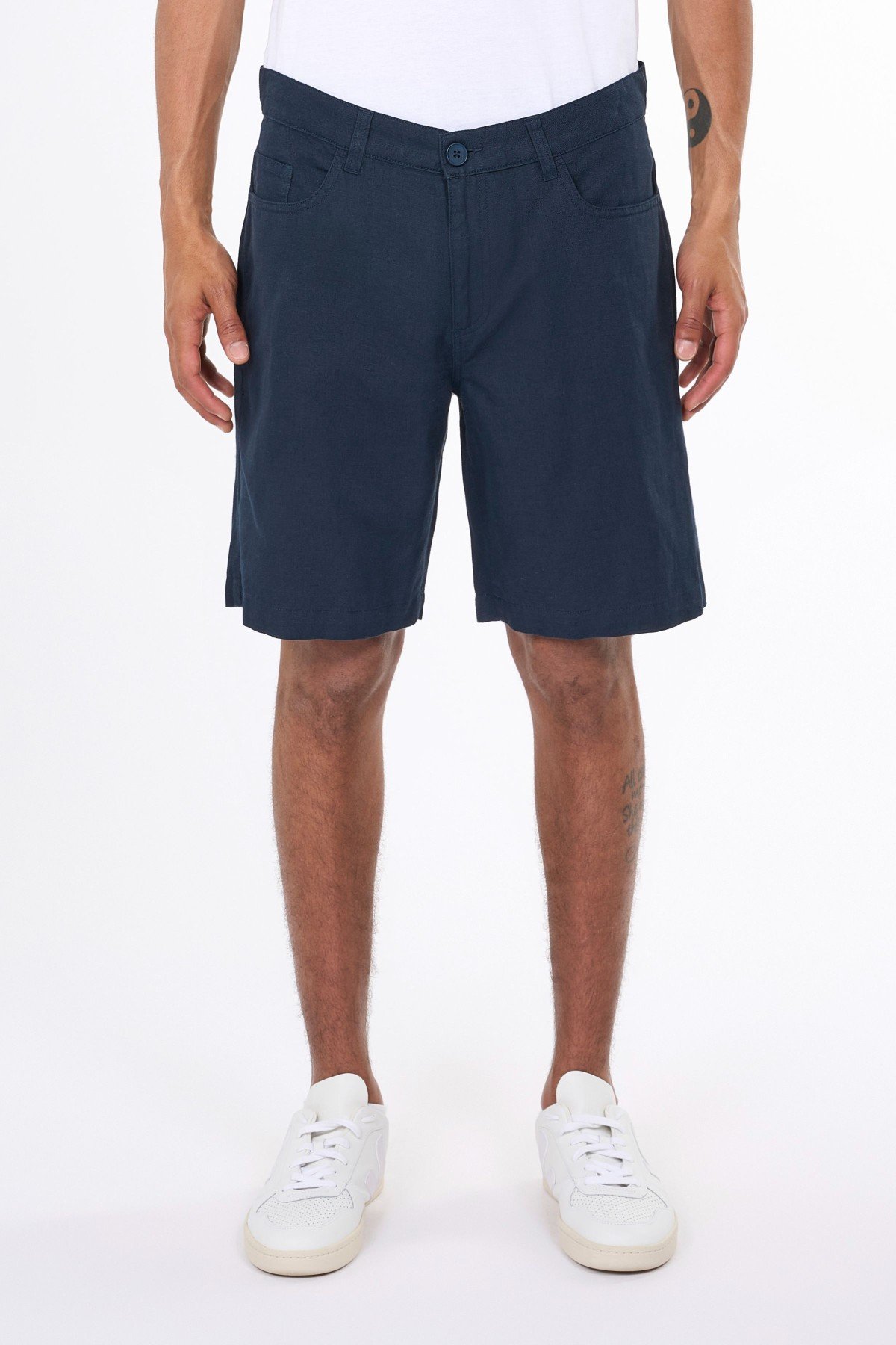 Shorts 5-Pocket Blau