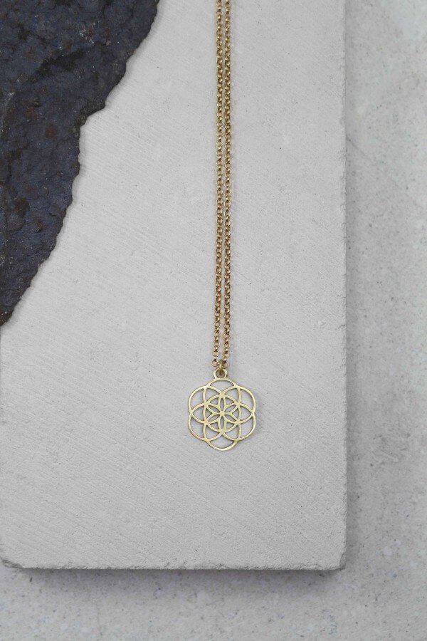 Santi Santi NECKLACE MANDALA MESSING LOV11787 1