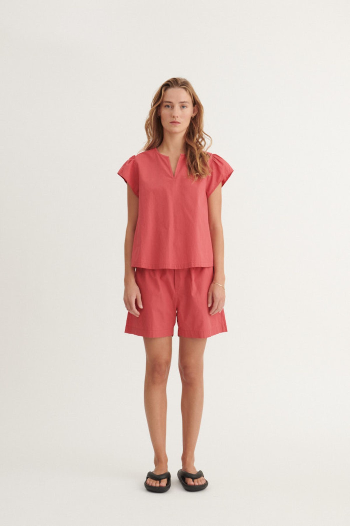 Basic Apparel Bluse Silje Short Sleeve
