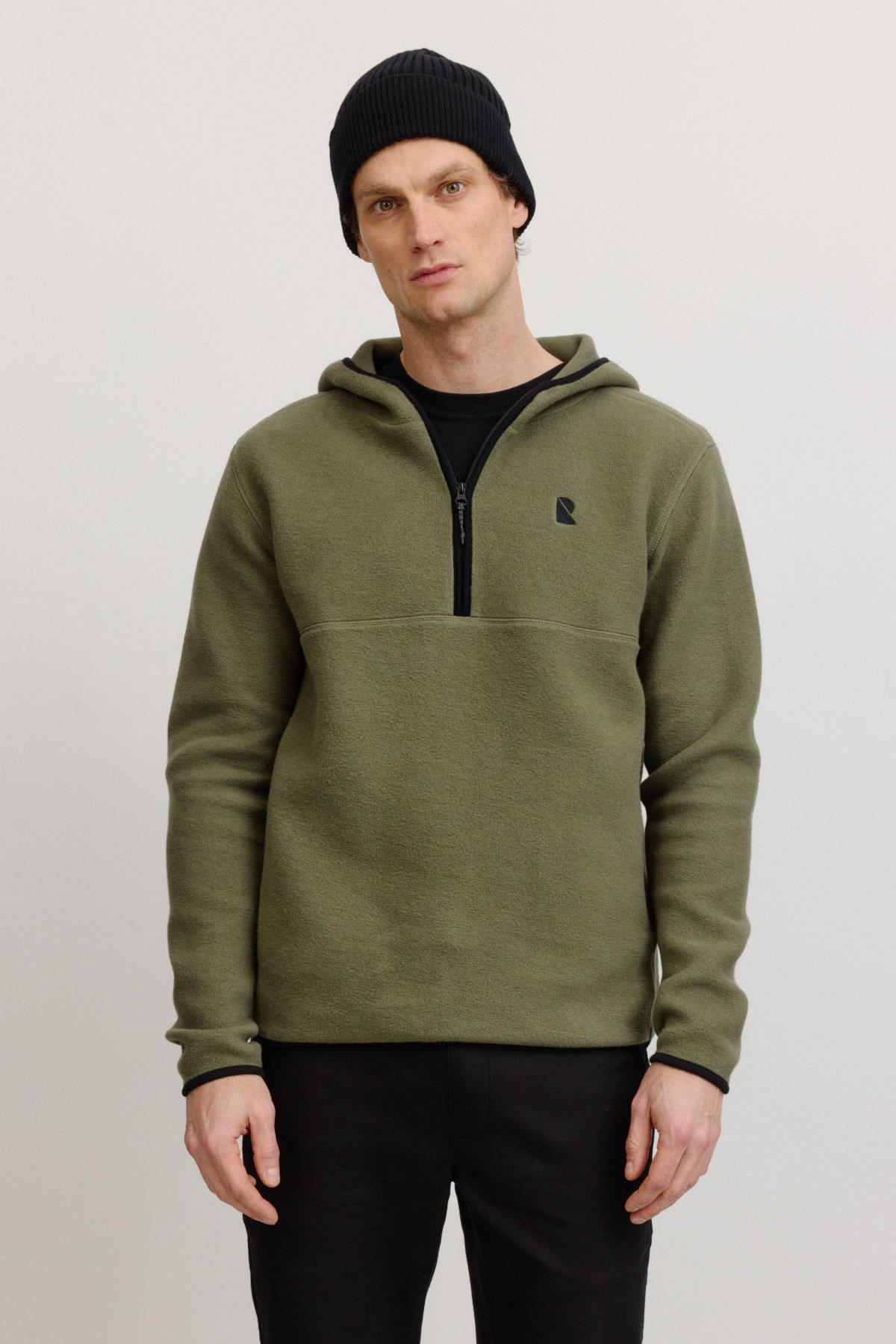 recolution Hoodie Fleece Caimito Gr&uuml;n