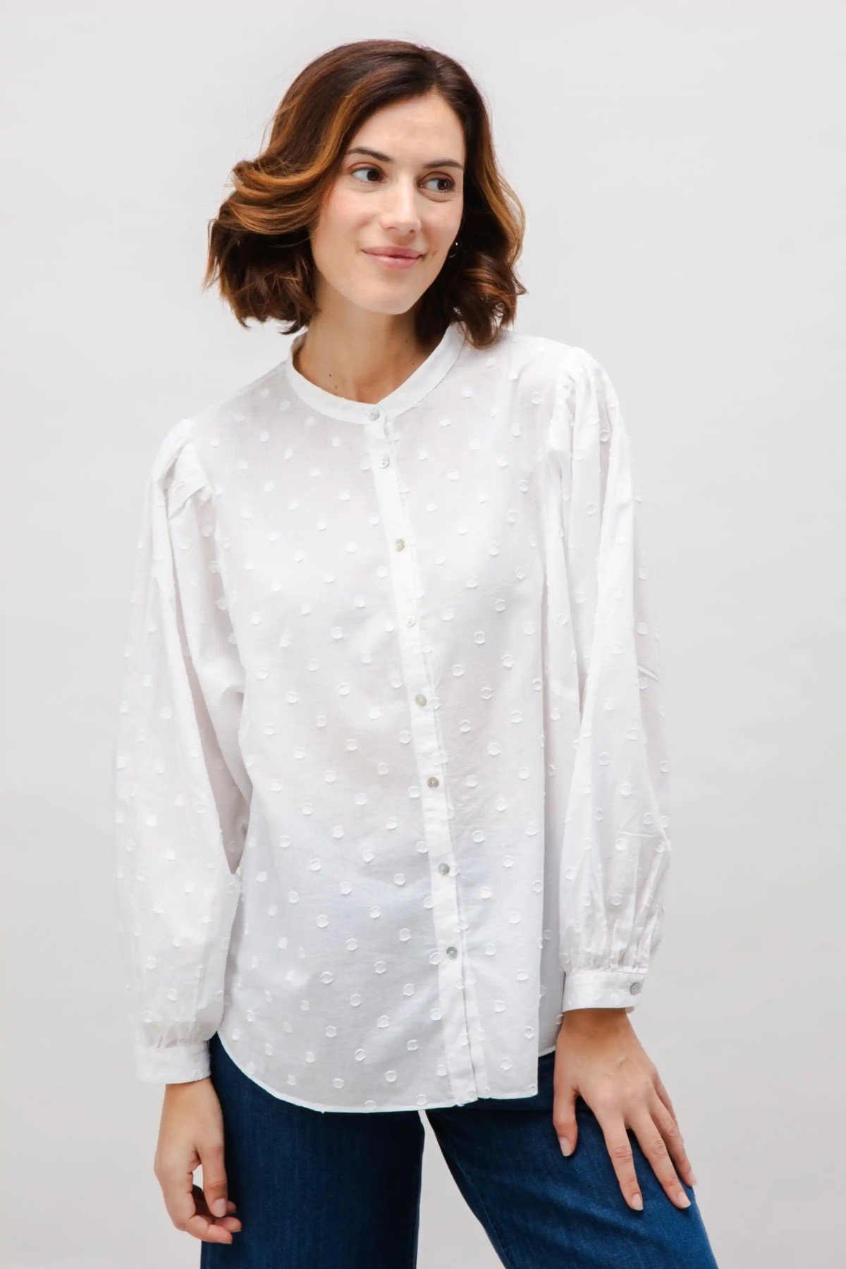 Bluse Polka Dot Romantic