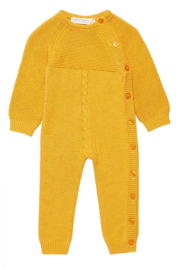 Sense Organics STRICKOVERALL JONA MUSTARD GELB LOV12935 2