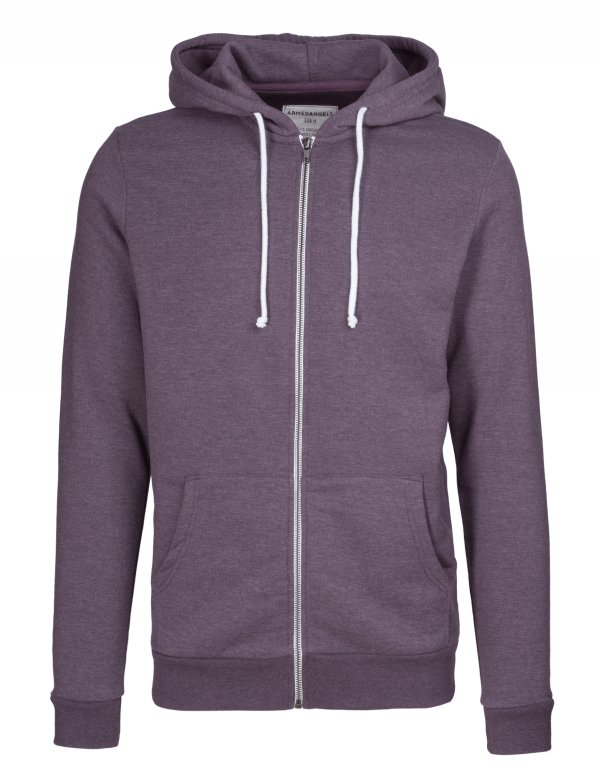 armedangels-sweatjacke-joe-darkplummelange