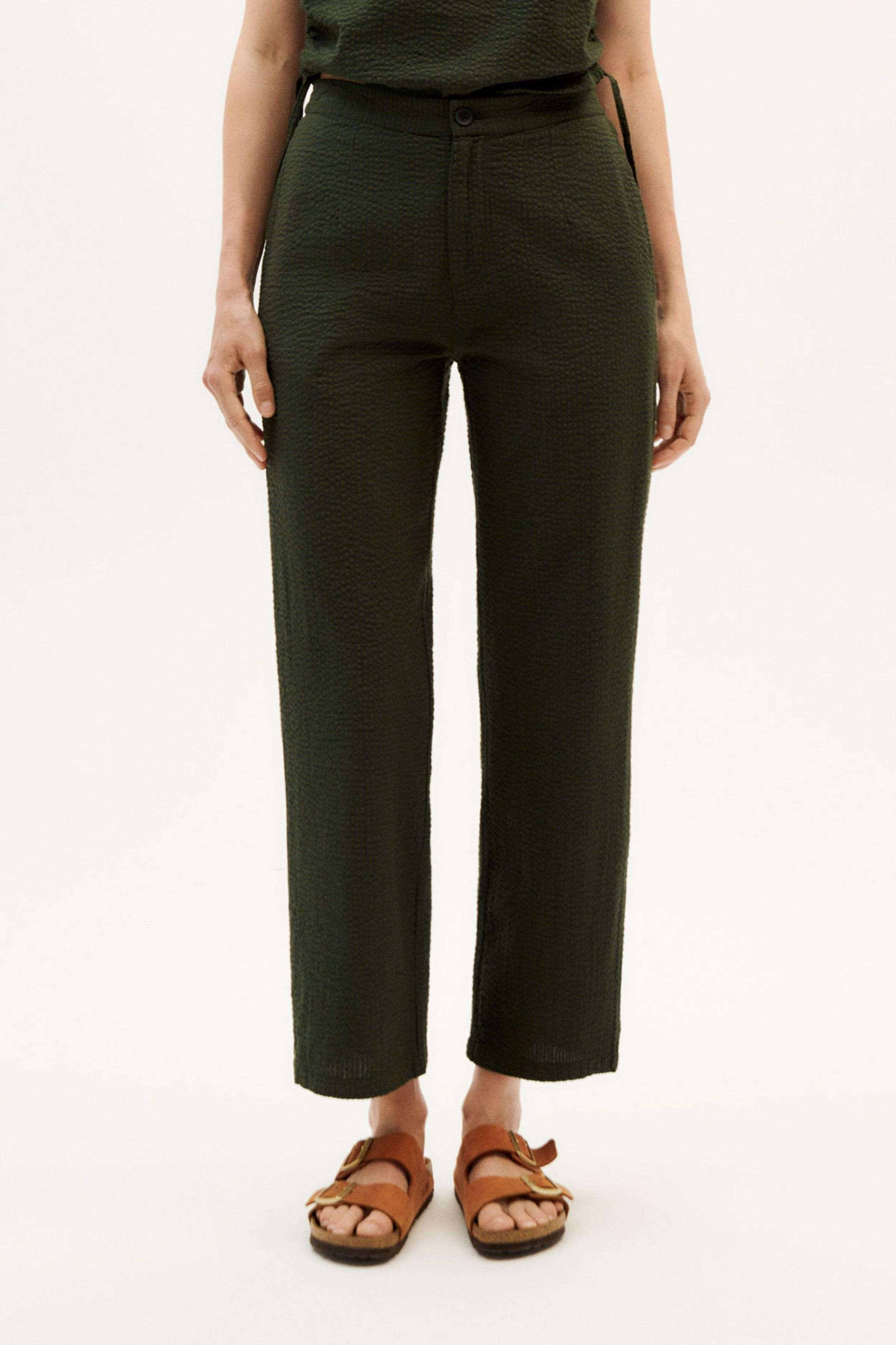 Thinking MU Hose Mariam Checks Grün | Loveco 