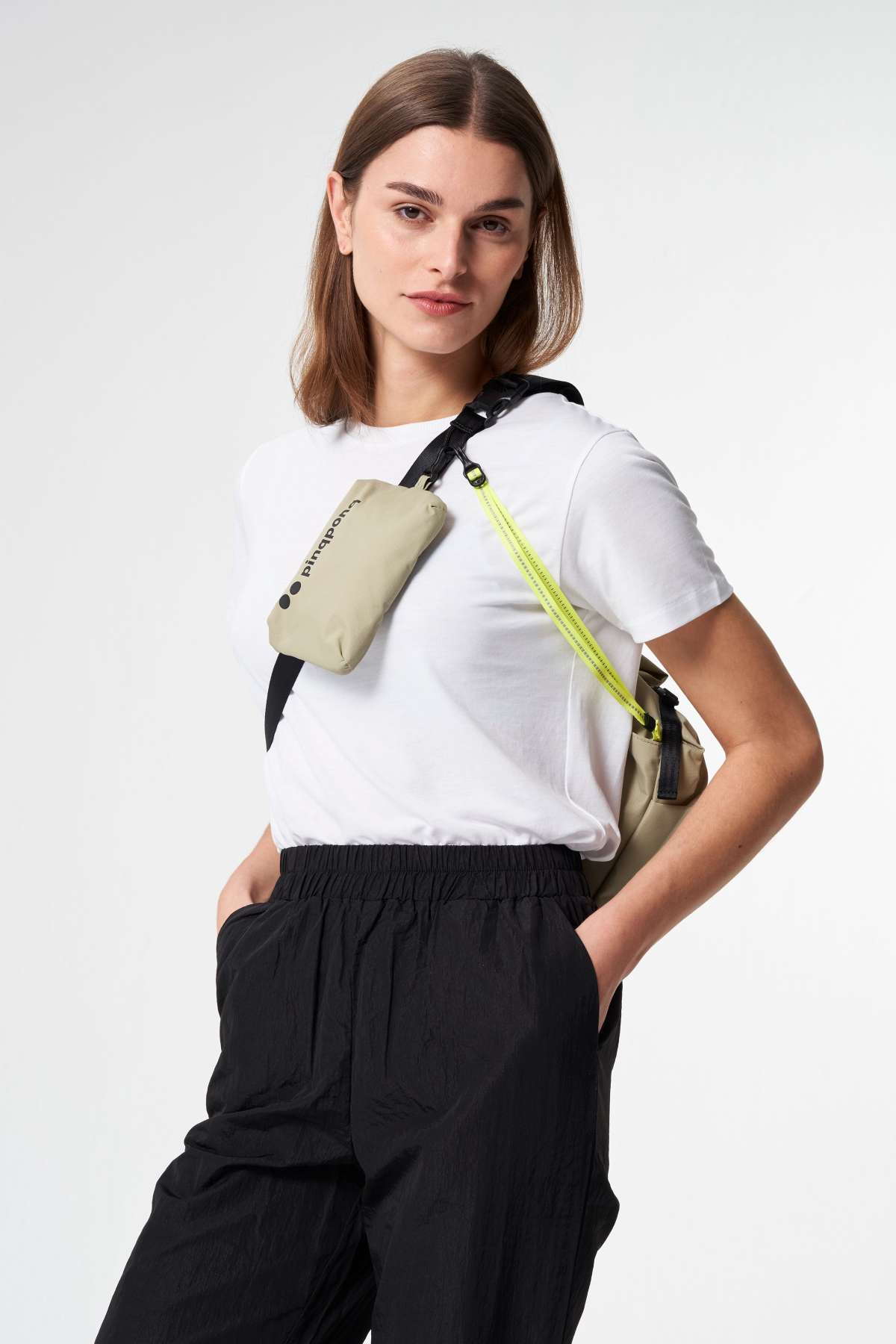pinqponq Bauchtasche Aksel Pure Olive Loveco