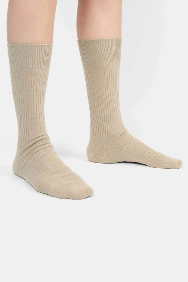 Socken Ribbed One Color