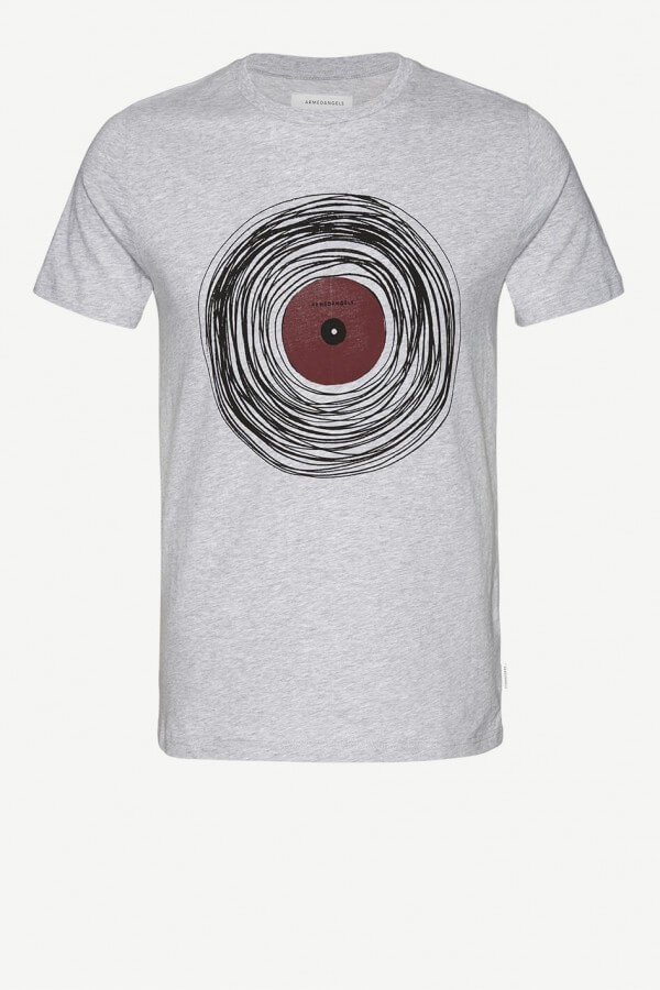 ARMEDANGELS T-SHIRT JAMES SINGLE GREY MELANGE LOV12431 1