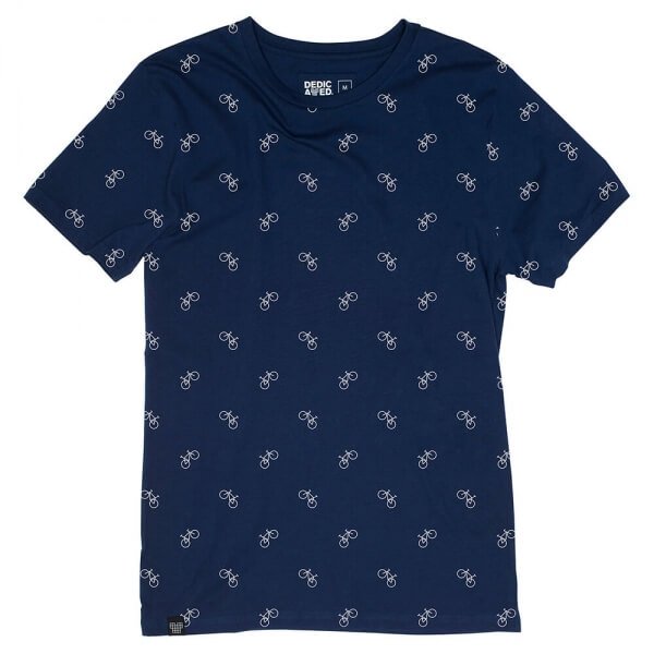 dedicated-tshirt-bicyclepattern-navy