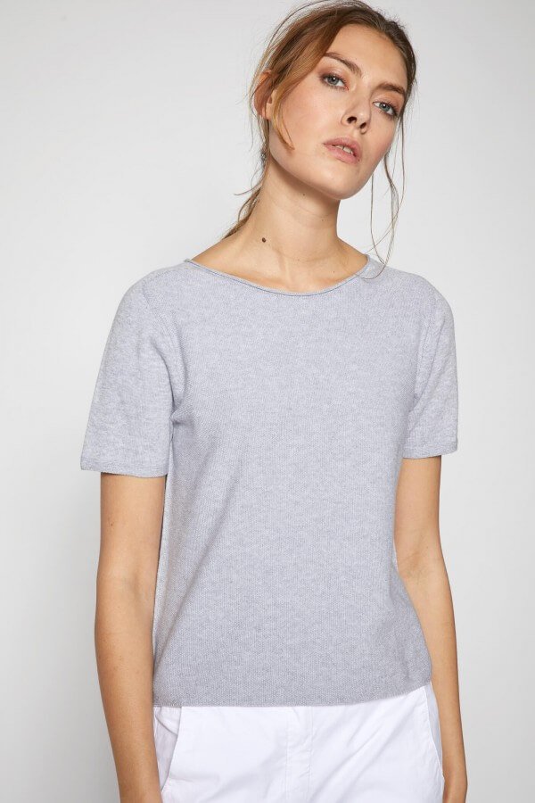 Lanius SEAMLESS PULLOVER LIGHT GREY LOV12025 1