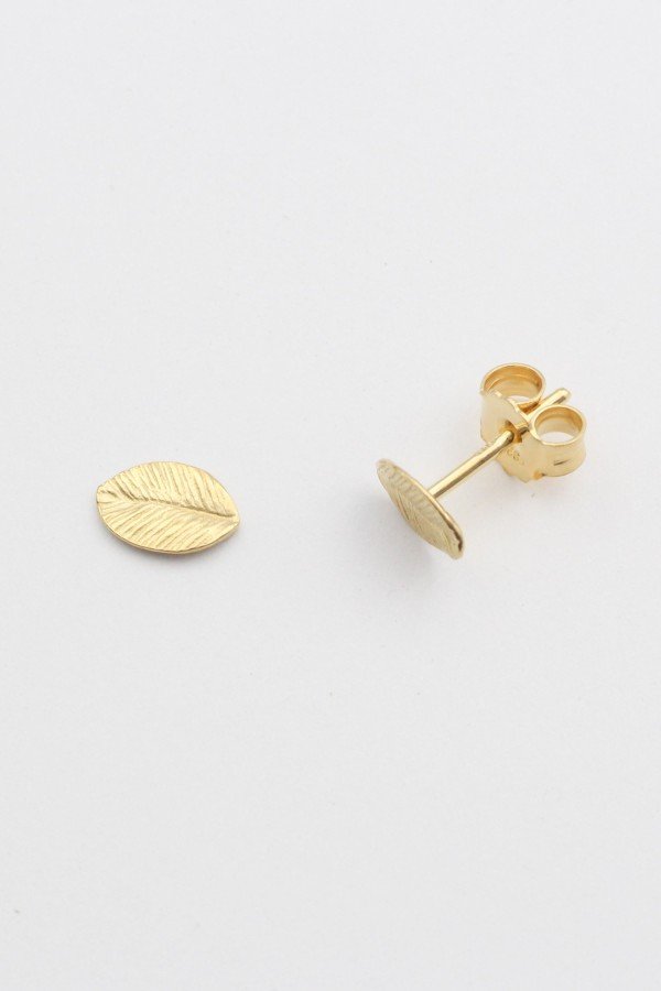 Jewelberry Ohrstecker Tiny Leaf Gold LOV18003 1