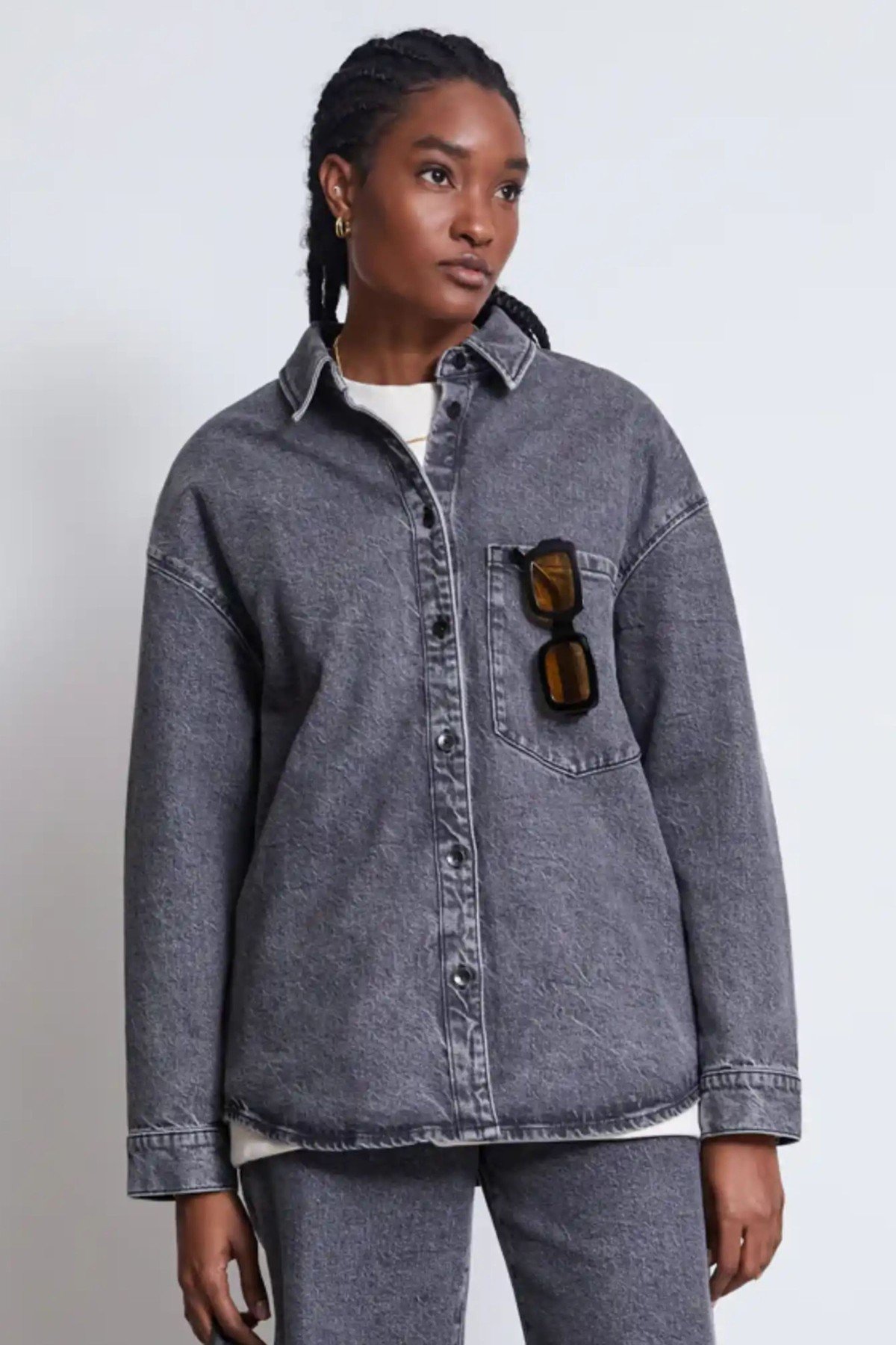Jeanshemd Solace Schwarz