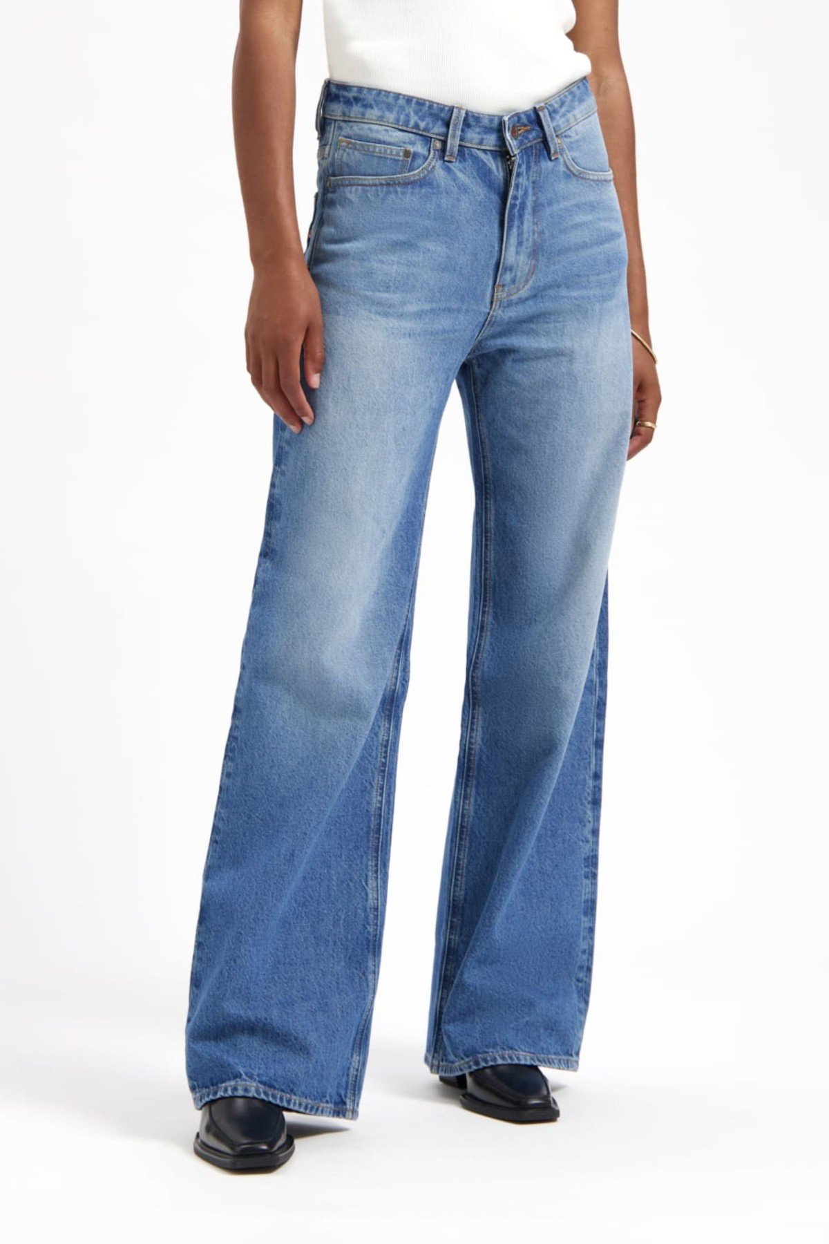 Jeans Harper Loose Flare Rosebowl Blue