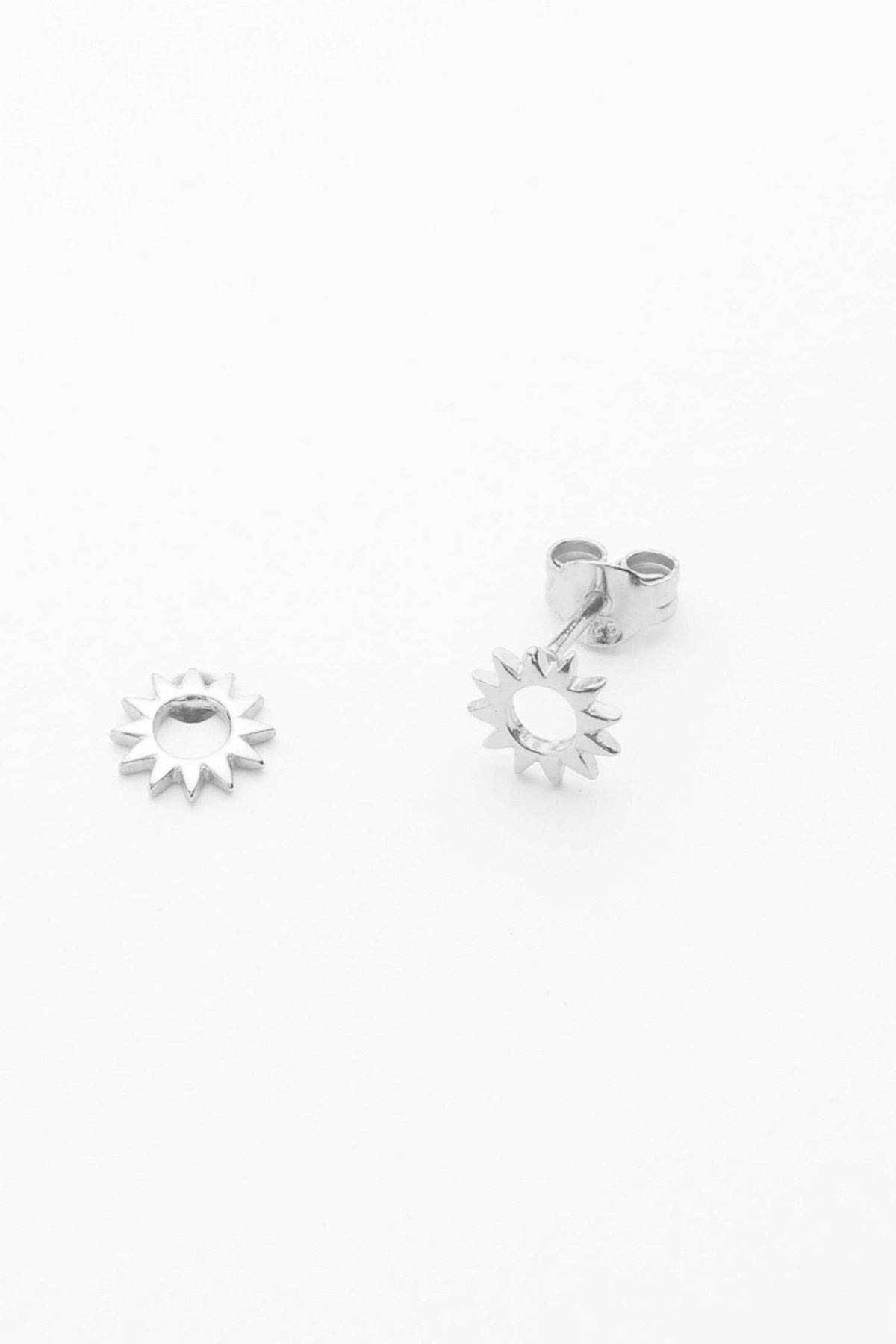 Ohrstecker Tiny Sun Silber