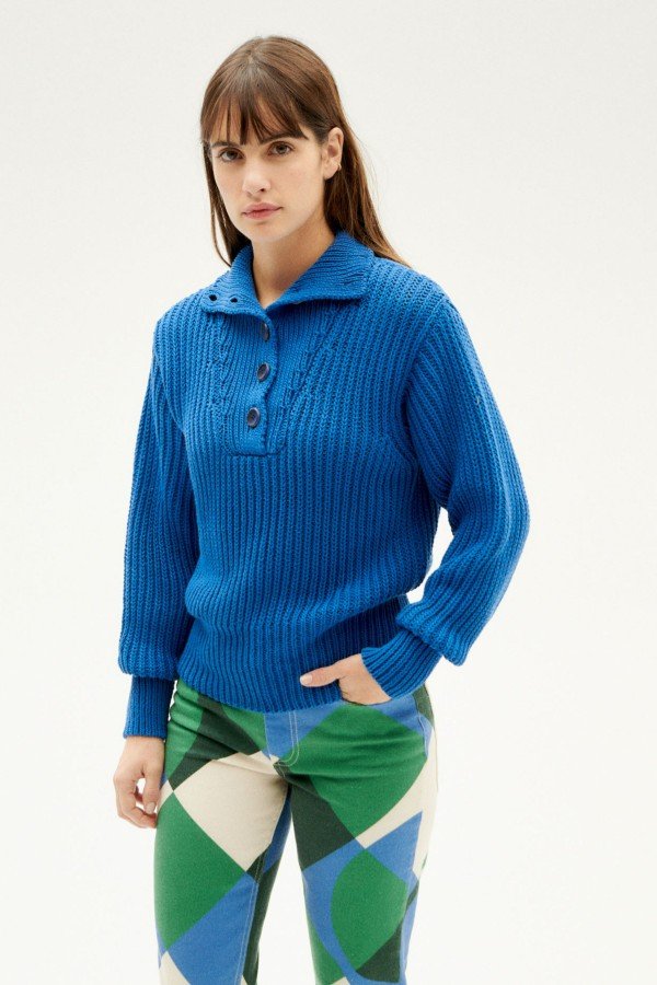 Pullover Susi Knitted Blau