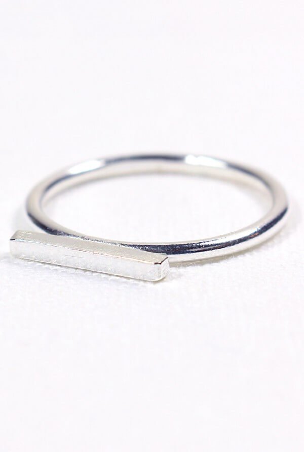 Wild Fawn RING LONG BAR SILBER LOV11851 1