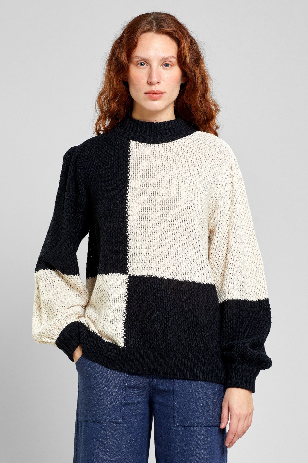 Pullover Rutbo Blocks Schwarz