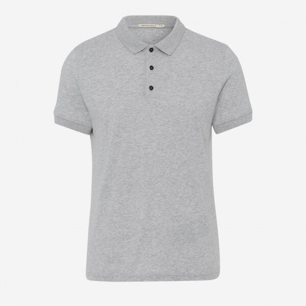 POLOSHIRT FABI GREY MELANGE